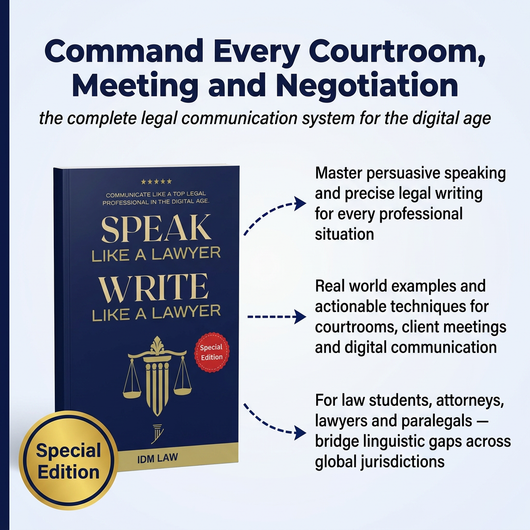 Speak Like a Lawyer, Write Like a Lawyer