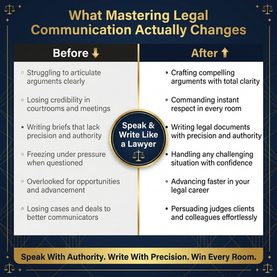 Speak Like a Lawyer, Write Like a Lawyer